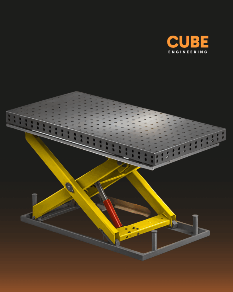 Tables à réglage hydraulique de la hauteur – nouveauté dans l’offre de CUBE Engineering